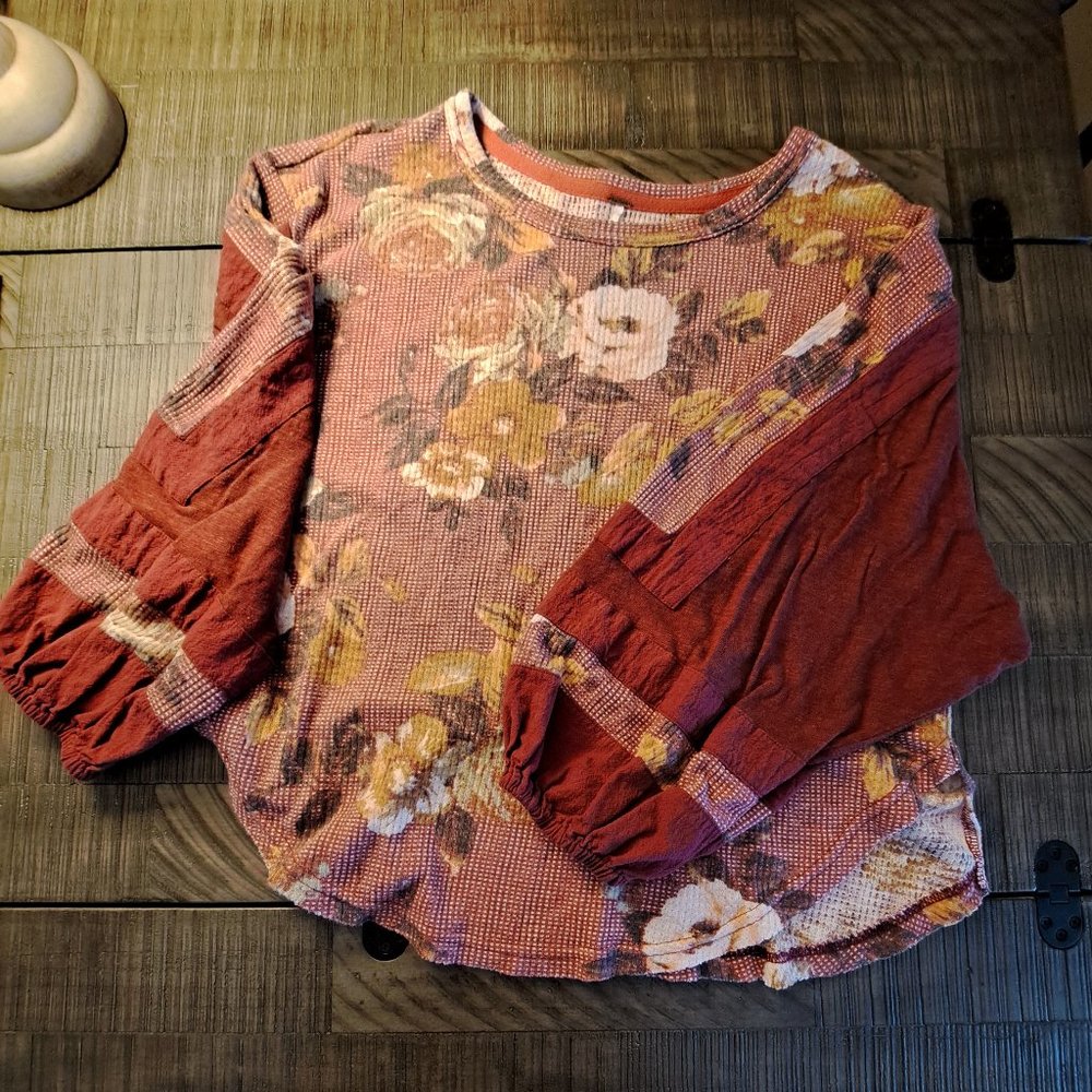 Free People Balloon Sleeve Shirt